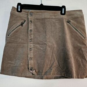 Kuhl corduroy mini skirt size 12 NWOT